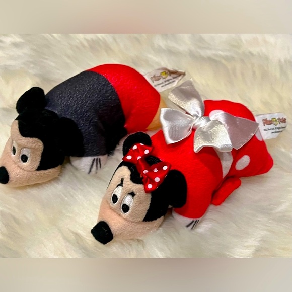 Pillow Pets Mickey Minnie Mouse - Pillow Plush Toys Travel 2pc Set Pair - Disney - Picture 5 of 5